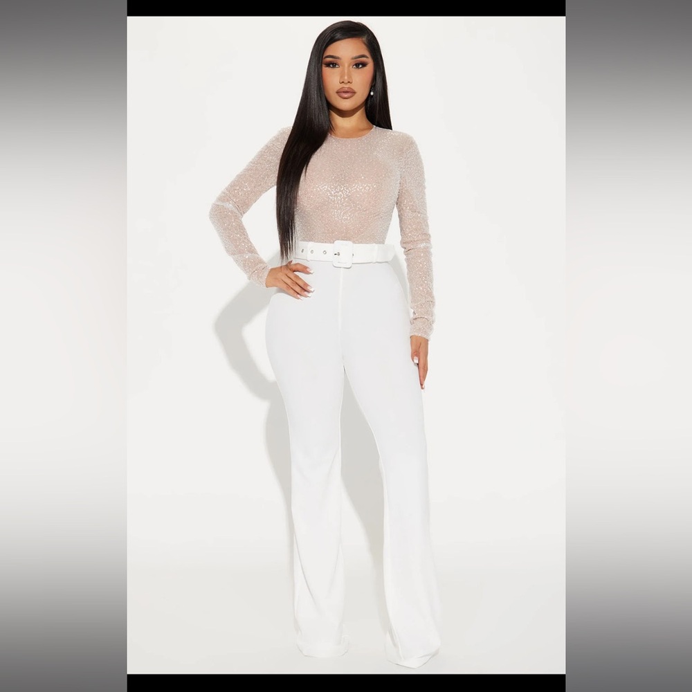 White jumpsuit
